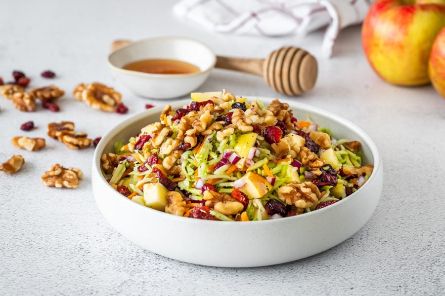 Walnut Broccoli Apple Slaw – Nutty Gourmet