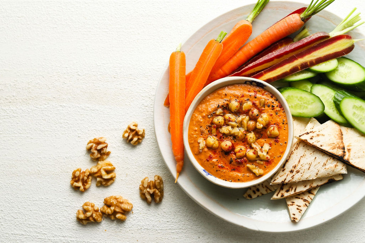 Roasted Red Pepper & Walnut Hummus