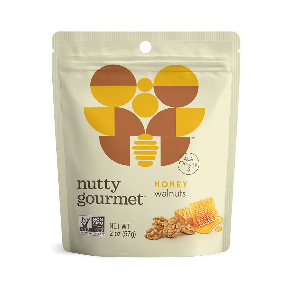 Honey Walnuts - 2 oz Packs of 12 - Nutty Gourmet